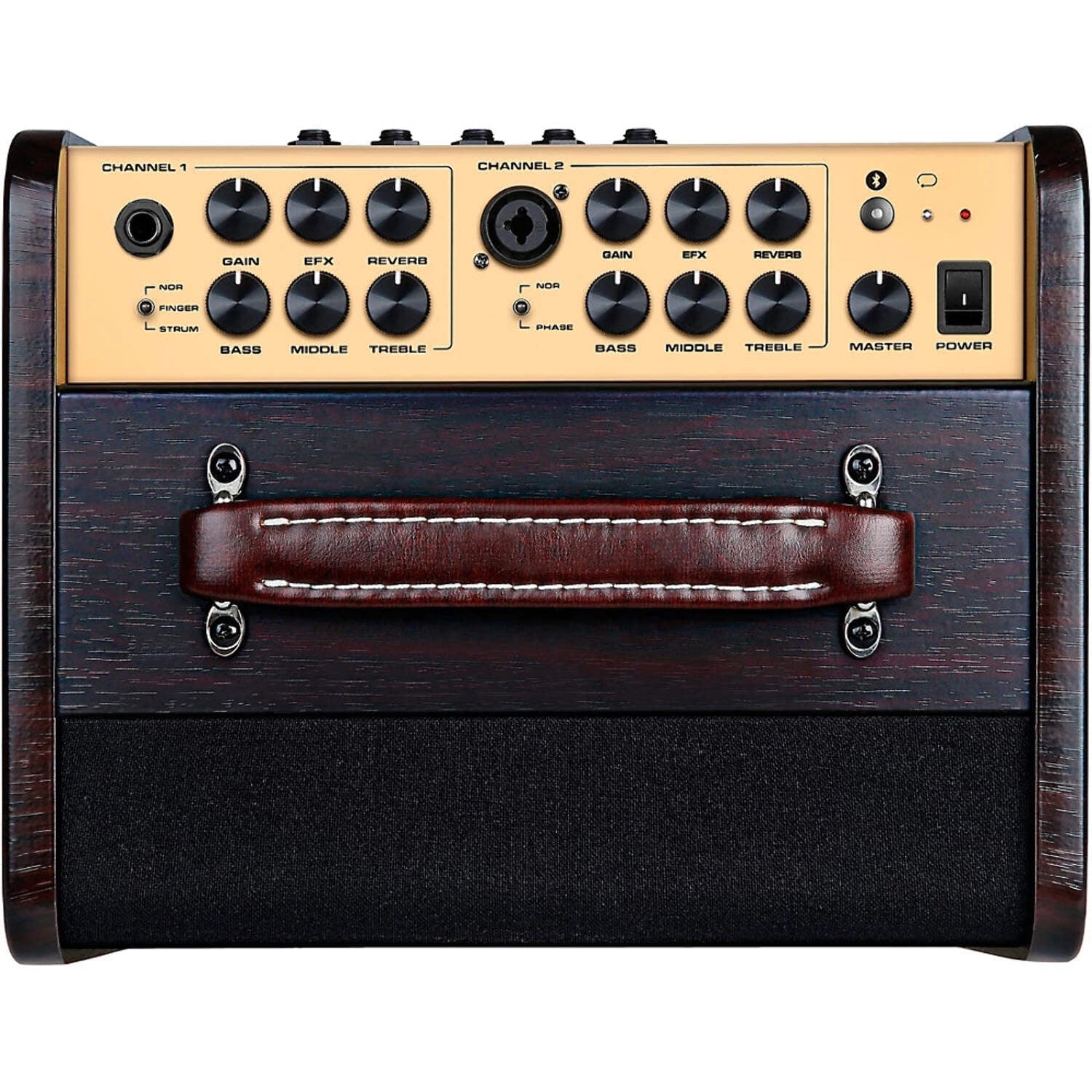 NUX Stageman II AC-80 80W 2-Channel Modeling Acoustic Guitar Amp With Bluetooth Brown