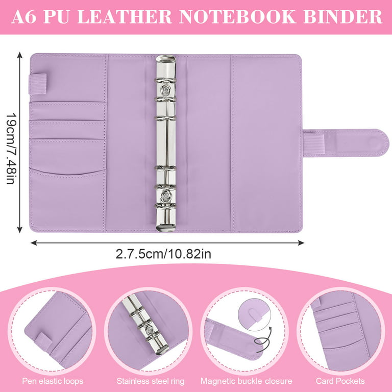 Wholesale Wholesale A6 A5 Grid pattern PU leather budget binder