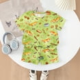 thumbnail image 4 of Grblisyd Girls 2 Piece Outfits Cute Animal Print Short Sleeve Crew Neck Tops and Elastic Waist Shorts Set Soft fashion Clothing Sets, 4 of 7