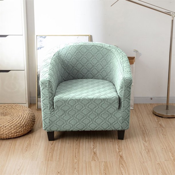 Sanviglor Bathtub Chair Cover Elastic Armchair Covers Cushion Solid Color Slipcover Stretch