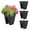 Black, variant on Aoodor Deck Railing Planter Boxes Set of 4, 12 Inch Rattan Pattern Round Outdoor Planters with Adjustable Brackets for Patio, Balcony, Fence, Black