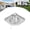 Silver C, variant on ToppiJoy Acrylic Wall Mounting Single Bowl Sink, Triangle Wash Basin Thick Small Sink Corner for Kitchen Bathroom Lavatory (White)