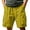 Yellow, variant on hlysgo Men's Quick Dry Cargo Shorts Big and Tall Drawstring Lightweight Breathable Short Sports Outdoor Shorts with Zipper Pockets Green,3xL