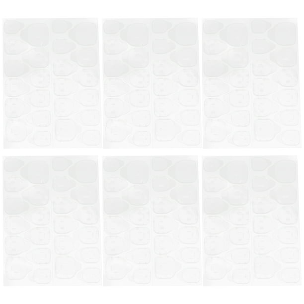 50 hojas de pegatinas adhesivas para uñas de los pies para mujer, lengüetas para uñas postizas, puntas para prensar las puntas de las uñas