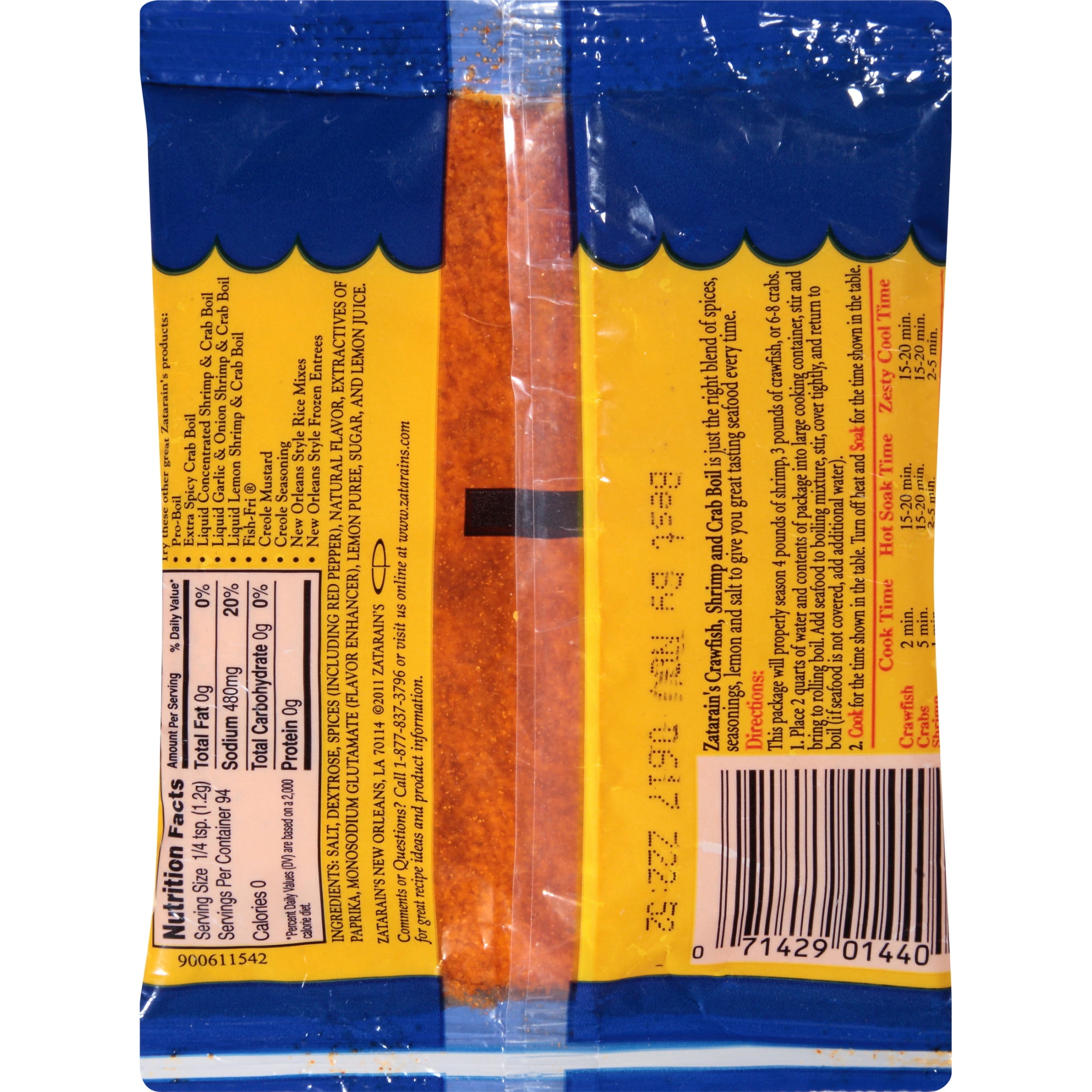 (6 pack) Zatarain's Preseasoned Crab Boil, 4.0 oz Bag