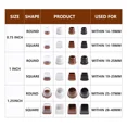 thumbnail image 4 of 16pcs New Chair Leg Protective Cover Thick Silicone Stool Table Mat Non-slip Floor Feet Pads Caps Furniture Legs, 4 of 5