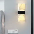 thumbnail image 4 of Foqnuq Modern Wired Acrylic Wall Light, Warm LED Sconce for Living Room, Bedroom, and Hallway, Elegant Decorative Lighting, Gold and Black Finish, 4 of 6