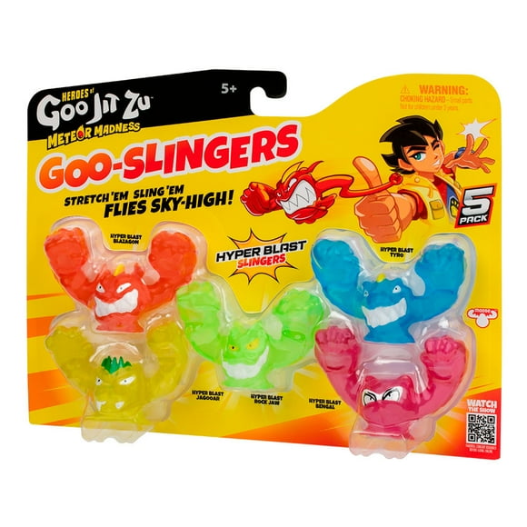 Goo Jit Zu Goo Slingers Glow 5 pack Asst