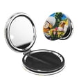 thumbnail image 1 of Pofeuu Minions Miroir de Maquillage de Poche Portable Couverture en PU Miroir de Voyage Compact avec Verre Double Face Normal et Grossissant - Forme Ronde - Forme Ronde, 1 of 9