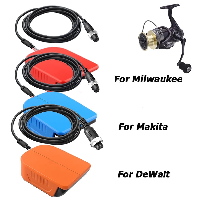 Fishing Batterty Adapter For Mil*wau*kee 18V Battery Work for Daiwa/Shimano 14.4V Power Assist Reels 800MJ above