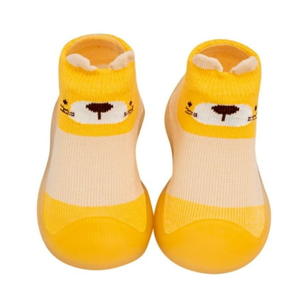

Eashery Toddler Sneakers Mesh Leisure Baby Shoes Yellow 27
