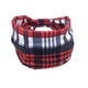thumbnail image 2 of Diademas Sonducket Bohemian Sport Pañuelo de ala ancha tela escocesa blanca roja, 2 of 6