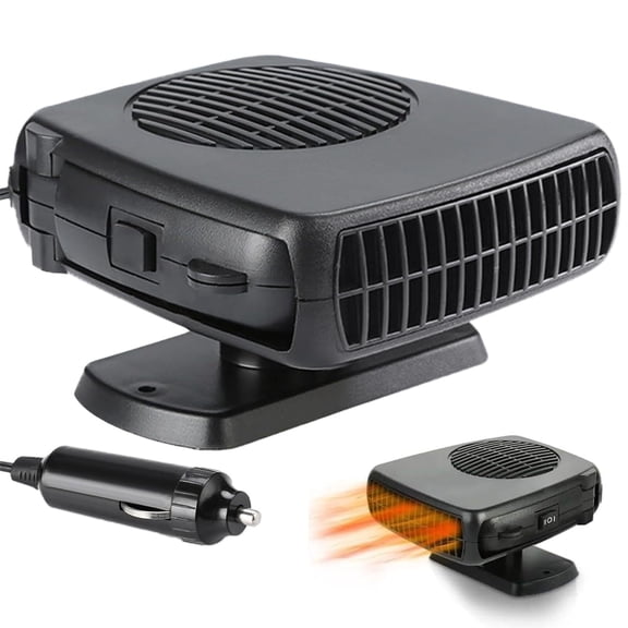 Portable Car Heater, 2-in-1 Fast Heating Car Heater, 12V 150W Hot Air Car Heater, Portable Car Windshield Defroster, Winter Car Windshield Fan.