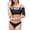 #0259-Black, variant on Two Piece Swimsuit for Women Halter Triangle Contrast Trim Bikini Sets Stretchy Comfortable Beach Pool Outfits Gift