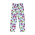 thumbnail image 4 of Xecao Strawberry And Flowers Men's Straight Lounge Pajama Pants: The Ultimate in Comfortable Sleepwear, 4 of 9