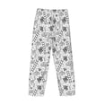 thumbnail image 5 of Xecao Hand Drawn Snake Men's Straight Lounge Pajama Pants: The Ultimate in Comfortable Sleepwear, 5 of 9