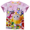 thumbnail image 3 of Egg Boy Party Boys and Girls Pajama Set Movie TV Game Cartoon Round Neck Short sleeved T-shirt Shorts Home Clothing Casual Clothing Set, Suitable for Children Aged 4-10, 3 of 5