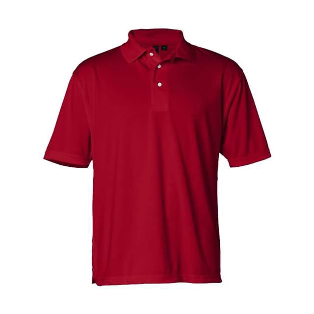 Piqué de malla de poliéster para hombre PlumaLite rojo M