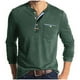 thumbnail image 2 of pstuiky manga larga para hombre, Cárdigan informal de color liso para hombre, con botones, bolsillo y mangas largas y cuello redondo Tops de talla grande para hombre m, 2 of 7