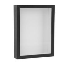 ADDHAT 1Set Shadow Boxes Frames Dry Flowers Picture Frame Black 19.30X14.20X3.50CM Decor