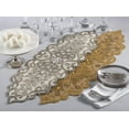thumbnail image 2 of Fennco Styles Beaded Scroll Motif Table Runne - 2 Colors (Silver), 2 of 2