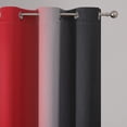 thumbnail image 4 of Cortinas Ombre Estelar Textiler Rojo y Negro 160x160 cm 2 Paneles, 4 of 9