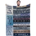 thumbnail image 1 of LHSHID Throw Blanket Gifts for Dad from Daughter Son Soft Fleece Blanket Birthday Gift Father Gift Ideas Luxury Blankets for Bed Sofa and Travel 30x40in, 1 of 6