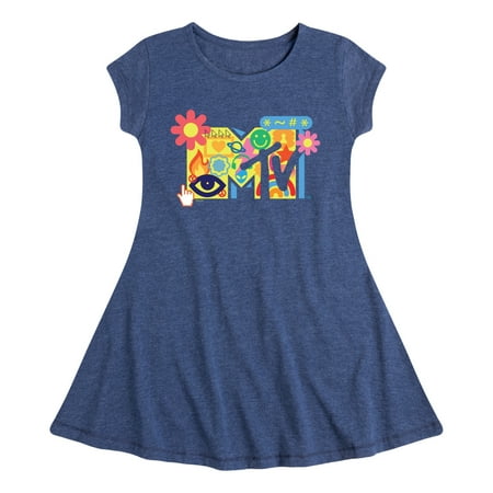 

MTV - Y2k Logo - Toddler & Youth Girls Fit & Flare Dress