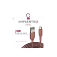 thumbnail image 4 of AmpSentrix - 3 Ft USB Type C To USB Type A Cable (Infinity) (Pink), 4 of 4