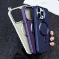 thumbnail image 2 of Invisible Lens Holder Magnetic Phone Case For IPhone 15 14 13 12 11 Pro Max Luxury Solid Color Cover For IPhone 13 14 15 PorMax LXY, 2 of 7