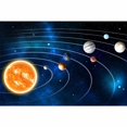 thumbnail image 3 of IDEA4WALL 6pcs Planets of Solar System Peel and Stick Wallpaper Removable Wall Murals Large Wall Stickers for Home Decoration, 100"x24", 3 of 4