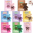 thumbnail image 1 of NEUBSAW Set de 28 Tarjetas de San Valentín con Llaveros de Osito de Peluche, 1 of 7