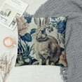 thumbnail image 2 of Shiartex Blue and White Porcelain Pillow Covers Floral Chinoiserie Rabbit Pattern Farmhouse Decorative French Country Style Cushion Pillowcases for Bedroom Living Room Sofa White, 2 of 5