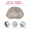 thumbnail image 5 of YFYANG Women's Double Waterproof Shower Cap, Vintage Clock Pattern Reusable Hair Cap for All Hair Styles and Head Sizes, 5 of 9