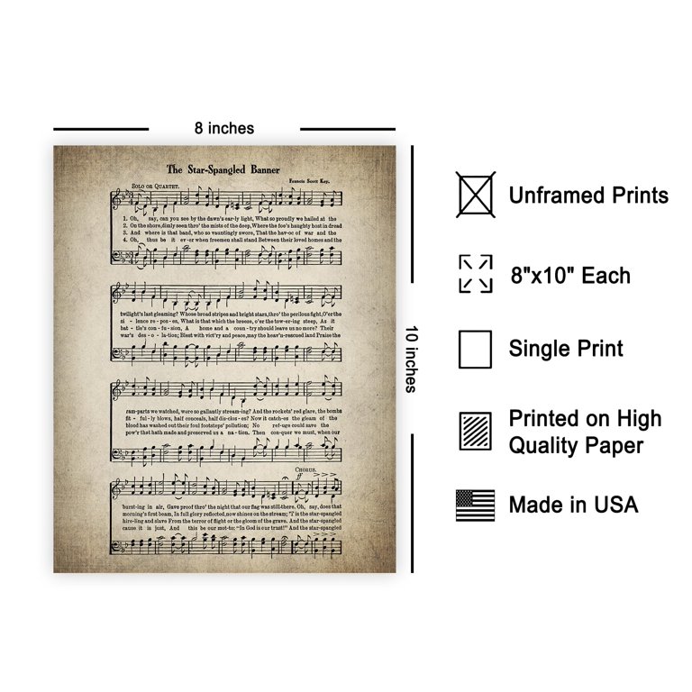 poster-master-the-star-spangled-banner-poster-hymnal-song-sheet-print-sheet-music-art-gift-for-him-her-musician-patriotic-decor-for-home-office-living-room-8x10-unframed-nbsp-walmart-com