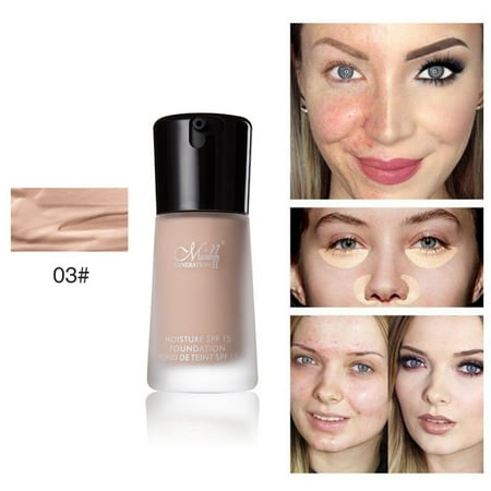 - iLH Mallroom Liquid Make-up Concealer Full Coverage Long Lasting Face Cream Foundation