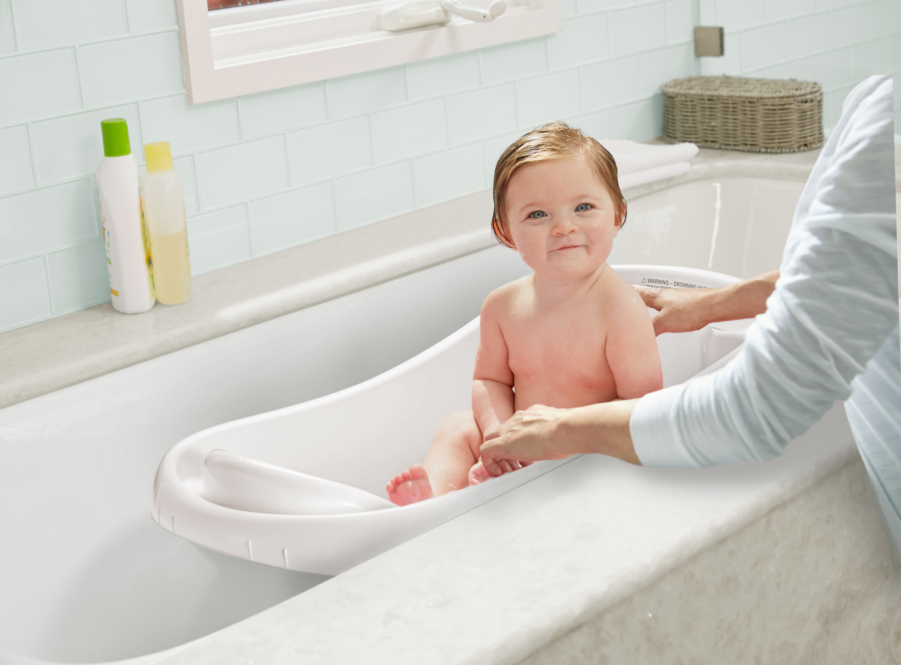 The First Years Sure Comfort Newborn to Toddler Tub, White - image 4 of 4
