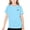 Light Blue, variant on HAOTAGS Girls Athletic Shirts(2-18) Letter Print Short Sleeve Quick Dry T-shirts Sports Activewear Workout Tops Orange Size 8-9Years