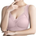 thumbnail image 6 of Alkepwun Jelly Bras for Women Plus Size Wire-Free Anti-Sagging Support Gathering Bra Lightweight Side-Smoothing Comfortable Breathable Full-Cup Daily Sports Yoga Tank Top Underwear, 6 of 7