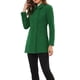 thumbnail image 4 of Abrigo largo de invierno de doble botonadura con cuello Peter Pan para mujer Inspire Chic en verde hierba L, 4 of 6