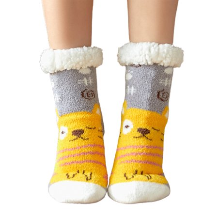 

Liveday Fuzzy Socks Cute Colorful Warm Plush Soft Slipper Sock Sleep Stocking For Women Girls New