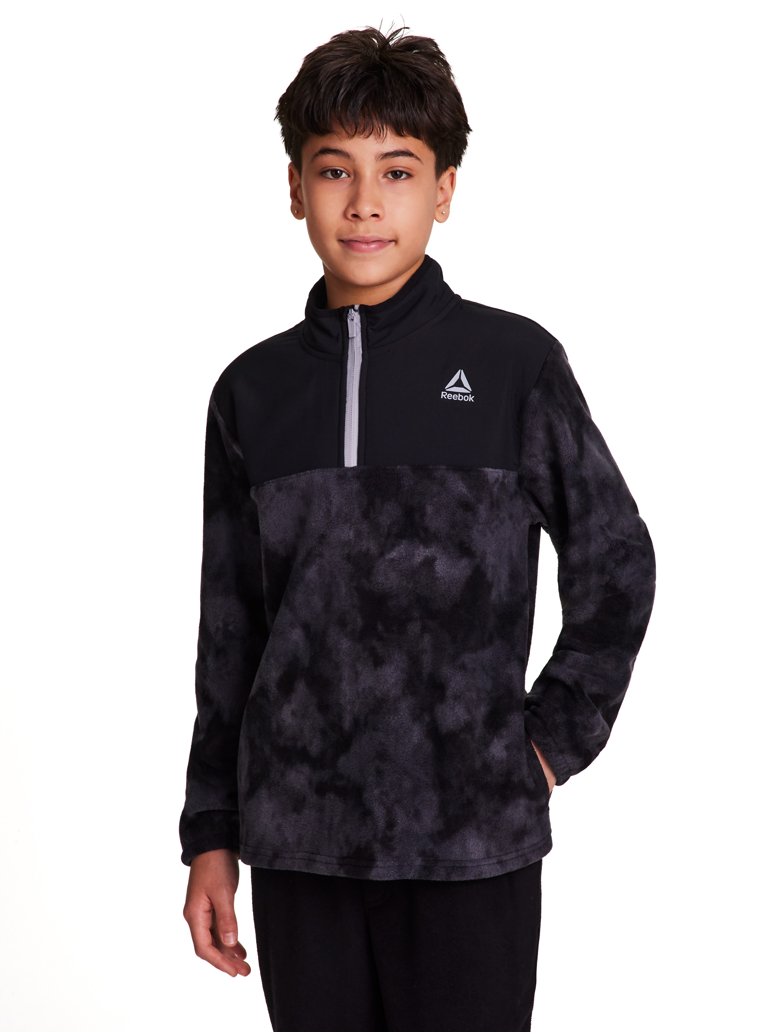 Reebok Boy's Athletic Polar Fleece Pullover Hoodie, Sizes 4-18