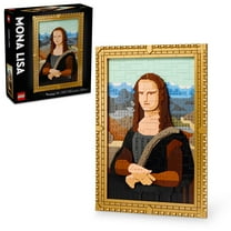 LEGO Art Mona Lisa Building Set - Leonardo da Vinci Wall Display, Ages 18  - DIY Crafts for Men, Women - Great for Puzzle and Art Lovers - Birthday Gift Idea - Includes Detachable Frame - 31213
