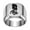 Silver, variant on Men's Stainless Steel Square Vintage Animal Domineering Horse Punk Ring Gold Size 11