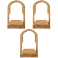 thumbnail image 4 of 3pcs Tea Showcase Rack Plate Display Stand Bamboo Desktop Holder Tea Block Storage Stand, 4 of 5