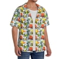 thumbnail image 2 of Naloa Retro Bike Men's Loose Fit Cuban Collar Short-Sleeve Shirt, Hawaiian Shirts, Mens Shirts Casual for Everyday Wear Outings-Small, 2 of 5