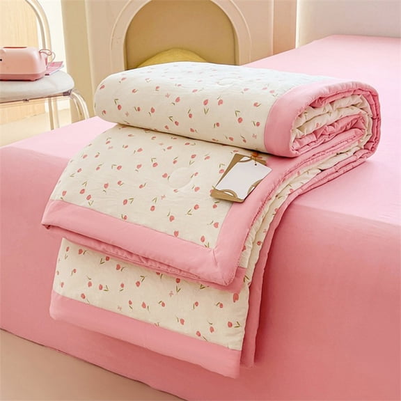 sruoe Summer Cooling Quilt, Quilts for Queen Bed, Thin Comforter, Air Conditioning Quilt, Full Bed Size Cooling Quilt, Reversible Hypoallergenic Lightweight Summer Quilt for Bedding