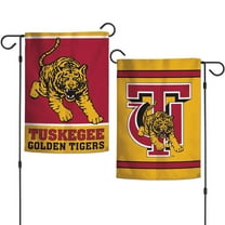 Tuskegee Golden Tigers 12.5 x 18 Double Sided Yard and Garden College Banner Flag Is Printed in the USA