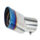 thumbnail image 1 of Curved Slant Exhaust Tip Rear 2.9" Inlet 3.5" Outlet 6.4" Length Tailpipe for Land Rover Range Rover 02-10 Stainless Steel Burnt Blue Bolt on, 1 of 7