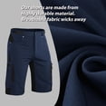 thumbnail image 2 of Pantalones cortos de bicicleta de montaña Ally 4D acolchados y holgados para ciclismo, azul marino, XXL, 2 of 9